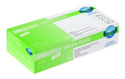 Unigloves GREEN PEARL Nitrilhandschuh, puderfrei, grün, XS 5-6, Box à 100 Stück