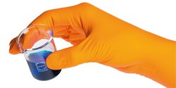 Schutzhandschuhe SHIELDskin™ - Orange Nitrile™  Shield Scientific