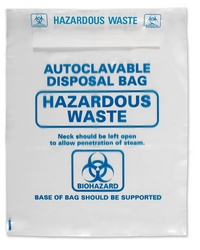 Entsorgungsbeutel, autoklavierbar Biohazard