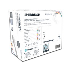 Einmalzahnbürsten mit Paste UNIBRUSH UNIGLOVES®