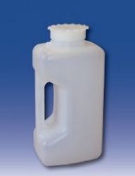 Weithalsflasche aus HDPE mit Handgriff