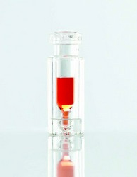 12 x 32 mm Glas-/ Kunststoff-Fläschchen mit 0,1 ml Einsatz Wheaton