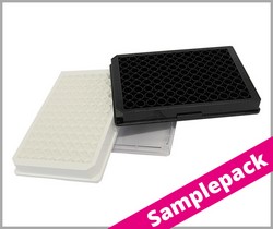 Samplepack Mikroplatten 96 Well in PS, weiss, schwarz, med. binding Greiner Bio-One