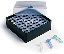 Kryoboxen - Boxen für 64 Reaktionsgefässe Safe-Lock 1,5 / 2 ml GLW