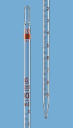 Graduated pipettes, Type 3, total delivery SILBERBRAND ETERNA, class B, zero point at the top