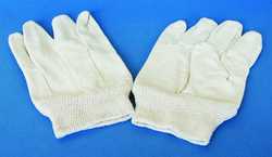 Handschuhe aus Baumwolle mit Strickstulpen