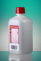 Vierkant  Flaschen mit Thiosulfat für Wasseranalysen Corning® Gosselin™