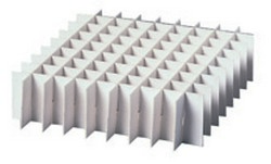 Rastereinsätze für Kryo-Boxen aus Karton 133 x 133 mm