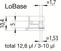 Microplatten 1536 Well aus Polystyrol mit festem oder µClear® Boden LoBase Greiner Bio-One