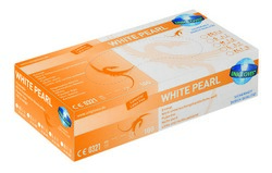 Unigloves WHITE PEARL Nitrilhandschuhe, puderfrei, weiss, XS 5-6, Box à 100 Stück
