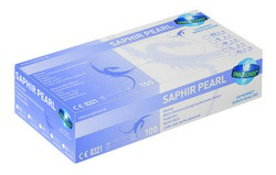 Unigloves SAPHIR PEARL Nitrile gloves lilac, powder free XS 5-6, Box per 100 pcs.