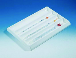 Pipet tray, PVC, 4 compartment Kartell