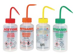 Safety vented wash bottles, LDPE LLG-Labware