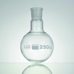 Round bottom flasks with standard ground joint, borosilicate glass 3.3 LLG-Labware