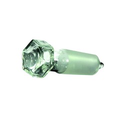 Hexagonal hollow stoppers, borosilicate glass 3.3, pointed LLG-Labware