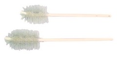Laboratory brushes with natural bristles
