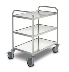 Transport Trolley, stainless steel Hupfer