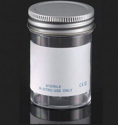 Sample containers, PS, with metal cap, sterile LLG-Labware