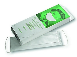 Face mask of paper 1 ply