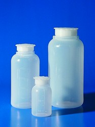 Wide-mouth bottles with eye closure