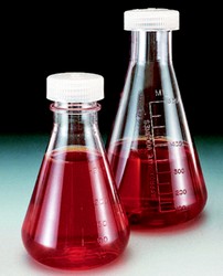 Erlenmeyer flasks wide mouth with screw caps Nalgene®