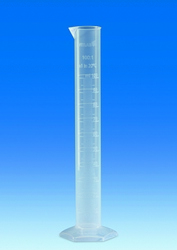 Graduated cylinders, PP, Class B tall shape, with a raised scale Vitlab