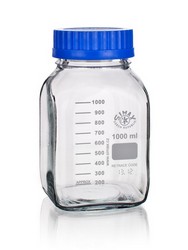 Square Laboratory bottle GL 80, clear glass SIMAX