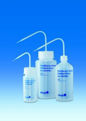 Wash bottles with imprint, PE-LD/PP