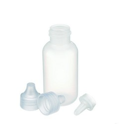 Dropping Bottle, natural, with Tip & Cap Wheaton