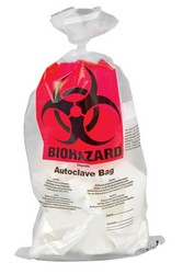 Autoclavable bags BIOHAZARD, made of PP