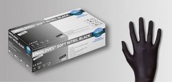Nitrile gloves - Soft Nitril black 200 UNIGLOVES®