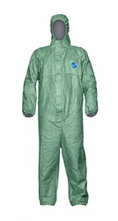 Hooded protective coverall <em class="search-results-highlight">Tyvek®</em> 500 Xpert green DuPont™