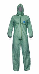 Hooded protective coveralls <em class="search-results-highlight">Tyvek®</em> 600 Plus green DuPont™