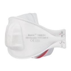 3M™ Aura™ 1883+ Atemschutzmaske mit abgedecktem Ventil