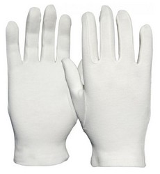 textile glove cotton tricot 5-finger