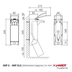 Soap and disinfectant dispenser IMP ELS A/24