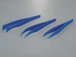 Single-use tweezers, blue Bürkle