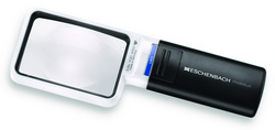 Illuminated pocket magnifiers mobilux LED