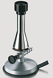 Teclu burner with valve stopcock