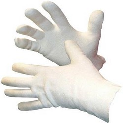 Cotton tricot gloves