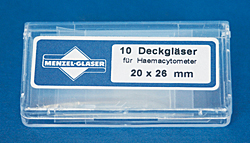 Deckgläschen für Hämacytometer