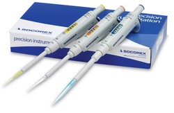 Starterpack Triopack single channel micro pipettes, variable volume, Acura® manual 825 Socorex