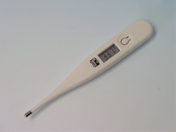Digital clinical thermometers with signal CE
