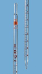 Graduated pipettes, Type 3, total delivery BLAUBRAND® ETERNA, class AS, zero point at the top, DE-M markin