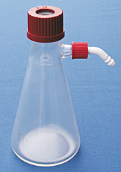Saugflasche aus Borosilikatglas vakuumfest