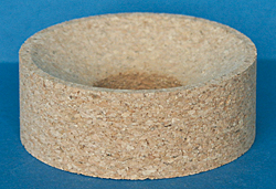 Flask rings, pressed cork