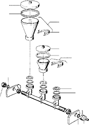 Vakuum-Absaugvorrichtungen 3-fach und 6-fach Combisart Sartorius
