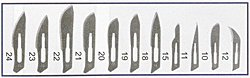 Disposable scalpel blades