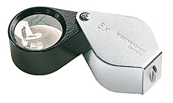 Metal folding magnifiers